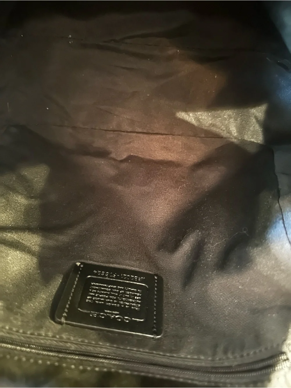 Coach Black Saffiano Leather Mini Backpack with Gold Hardware